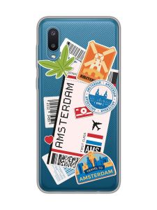 Прозорий чохол на Samsung Galaxy A02/A022 (2021) :: Подорожі. Амстердам (принт 327)