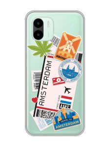 Прозорий чохол на Xiaomi Redmi A1 :: Подорожі. Амстердам (принт 327)