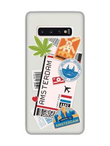 Прозорий чохол на Samsung Galaxy S10 :: Подорожі. Амстердам (принт 327)