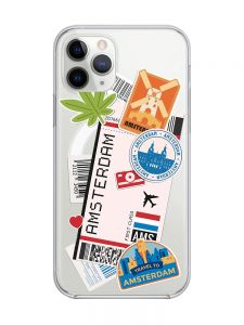 Магнітний чохол на iPhone 11 Pro Max із підтримкою MagSafe :: Подорожі. Амстердам (принт 327)