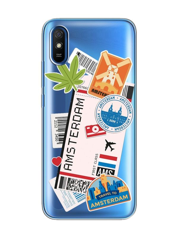 Прозорий чохол на Xiaomi Redmi 9A  :: Подорожі. Амстердам (принт 327)