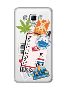 Прозорий чохол на Samsung Galaxy J7(2016) J710 :: Подорожі. Амстердам (принт 327)