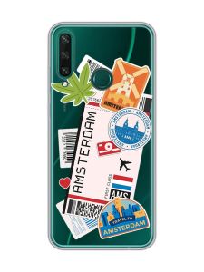Прозорий чохол на Huawei Y6p :: Подорожі. Амстердам (принт 327)