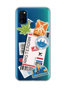 Прозорий чохол на Samsung Galaxy M30s/М21  :: Подорожі. Амстердам (принт 327)