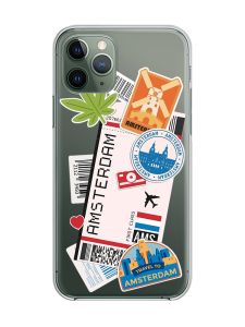 Прозорий чохол на iPhone 12 / 12 Pro :: Подорожі. Амстердам (принт 327)