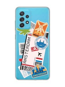 Прозорий чохол на Samsung Galaxy A52 :: Подорожі. Амстердам (принт 327)