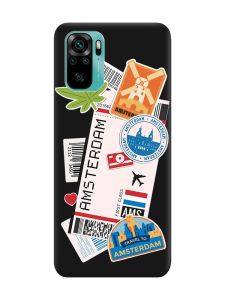 Матовий чорний чохол на Xiaomi Redmi Note 10 / Note 10s :: Подорожі. Амстердам (принт 327)