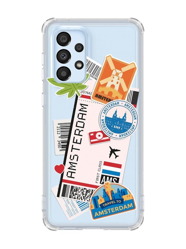 Чохол з потовщеними кутами на Samsung Galaxy A33 5G :: Подорожі. Амстердам (принт 327)