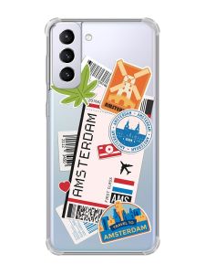 Чохол з потовщеними кутами на Samsung Galaxy S21 Plus :: Подорожі. Амстердам (принт 327)