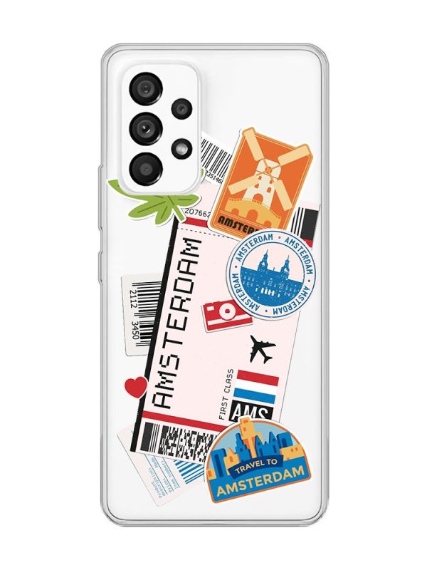 Прозорий чохол на Samsung Galaxy A53  :: Подорожі. Амстердам (принт 327)