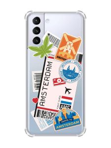 Чохол з потовщеними кутами на Samsung Galaxy S21 (G991) :: Подорожі. Амстердам (принт 327)