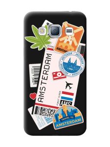 Матовий чорний чохол на Samsung Galaxy J3 / J310 :: Подорожі. Амстердам (принт 327)