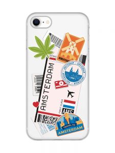 Прозорий чохол для iPhone 7, 8 :: Подорожі. Амстердам (принт 327)