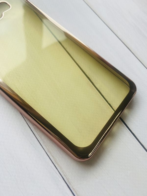 Силіконовий чохол з обідком для Samsung A7(2016) A710 Золотий