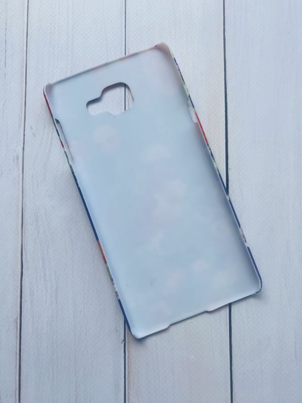 Пластиковий чохол з малюнком для Samsung A7(2016) A710 Квіти на фіолетовому