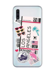 Прозорий чохол на Samsung Galaxy A50 (2019) A505 :: Подорожі. Лос-Анджелес (принт 328)