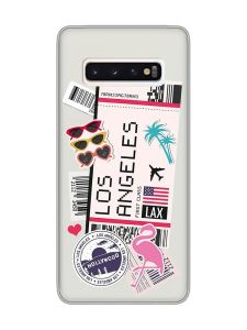 Прозорий чохол на Samsung Galaxy S10 :: Подорожі. Лос-Анджелес (принт 328)