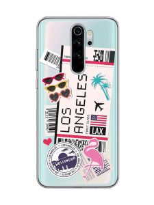 Прозорий чохол на Xiaomi Redmi Note 8 Pro :: Подорожі. Лос-Анджелес (принт 328)