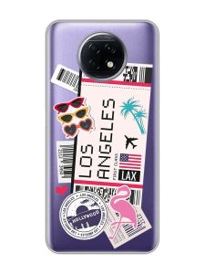 Прозорий чохол на Xiaomi Redmi Note 9T/Redmi Note 9 5G :: Подорожі. Лос-Анджелес (принт 328)