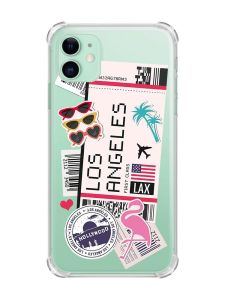 Чохол з потовщеними кутами на Apple iPhone 11 (6.1) :: Подорожі. Лос-Анджелес (принт 328)