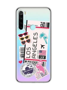 Прозорий чохол на Xiaomi Redmi Note 8  :: Подорожі. Лос-Анджелес (принт 328)