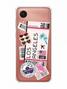 Чохол з потовщеними кутами на Samsung Galaxy A03 Core/A032 :: Подорожі. Лос-Анджелес (принт 328)