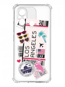 Чохол з потовщеними кутами на Xiaomi Redmi 12C :: Подорожі. Лос-Анджелес (принт 328)