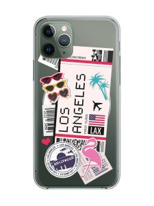 Магнітний чохол на iPhone 12/12 Pro із підтримкою MagSafe :: Подорожі. Лос-Анджелес (принт 328)