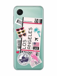 Прозорий чохол на Samsung Galaxy A03 Core / A032 :: Подорожі. Лос-Анджелес (принт 328)