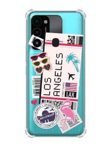 Чохол з потовщеними кутами на TECNO Spark Go 2022 :: Подорожі. Лос-Анджелес (принт 328)