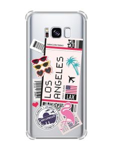 Чохол з потовщеними кутами на Samsung Galaxy S8 :: Подорожі. Лос-Анджелес (принт 328)