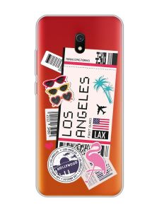 Прозорий чохол на Xiaomi Redmi 8A :: Подорожі. Лос-Анджелес (принт 328)