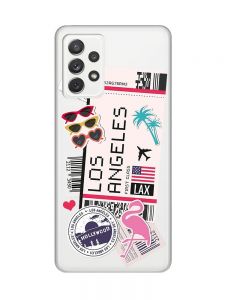Прозорий чохол на Samsung Galaxy A72/A725 :: Подорожі. Лос-Анджелес (принт 328)