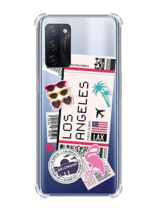 Чохол з потовщеними кутами на Oppo A55 :: Подорожі. Лос-Анджелес (принт 328)