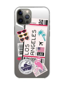 Прозорий чохол на iPhone 12 Pro Max :: Подорожі. Лос-Анджелес (принт 328)