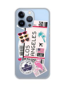 Магнітний чохол на iPhone 13 Pro (6.1) із підтримкою MagSafe :: Подорожі. Лос-Анджелес (принт 328)