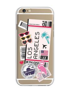 Прозорий чохол на iPhone 6/6s :: Подорожі. Лос-Анджелес (принт 328)