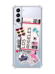 Чохол з потовщеними кутами на Samsung Galaxy S21 (G991) :: Подорожі. Лос-Анджелес (принт 328)