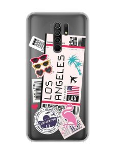 Прозорий чохол на Xiaomi Redmi 9 :: Подорожі. Лос-Анджелес (принт 328)