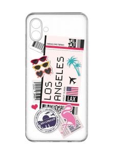 Прозорий чохол на Samsung Galaxy A04e/A042 :: Подорожі. Лос-Анджелес (принт 328)