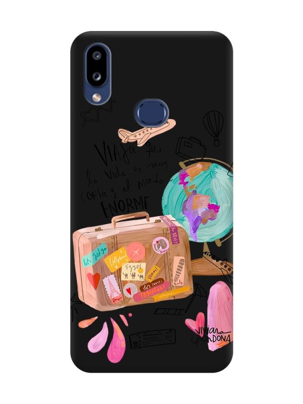 Матовий чорний чохол на Samsung Galaxy A10ѕ A107 :: Настрій подорожувати (принт 329)