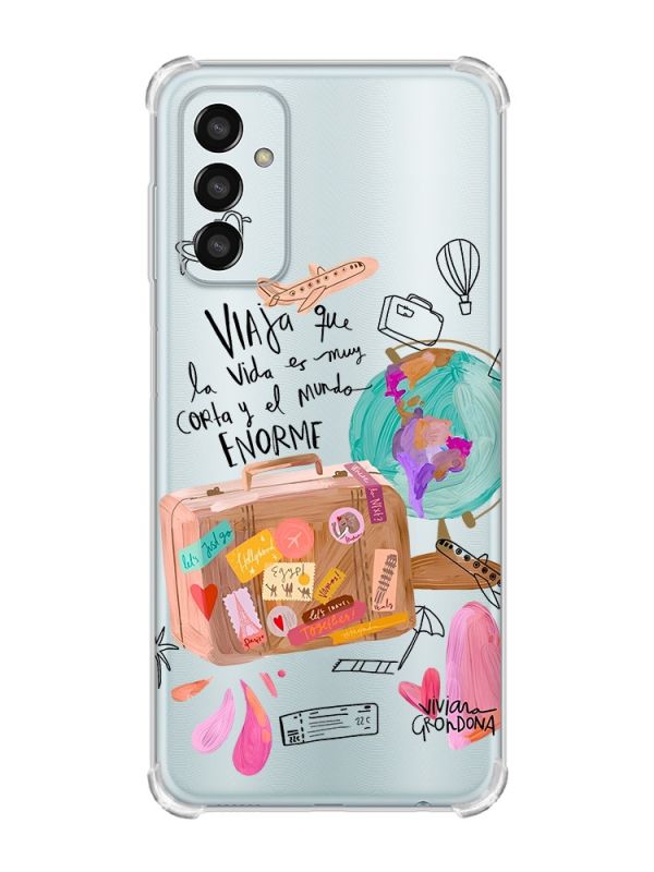 Чохол із потовщеними кутами на Samsung Galaxy M13 4G :: Настрій подорожувати (принт 329)