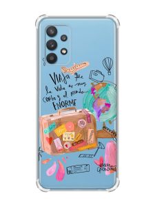 Чохол з потовщеними кутами на Samsung Galaxy A32 :: Настрій подорожувати (принт 329)