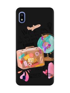 Матовий чорний чохол на Samsung Galaxy A10 (2019) A105 :: Настрій подорожувати (принт 329)