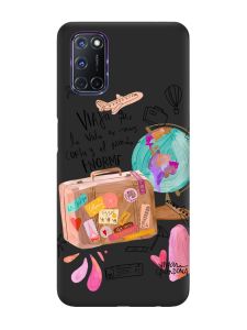 Матовий чорний чохол на Oppo A52/A72/A92 :: Настрій подорожувати (принт 329)