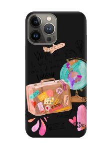 Матовий чорний чохол на Apple iPhone 13 Pro :: Настрій подорожувати (принт 329)