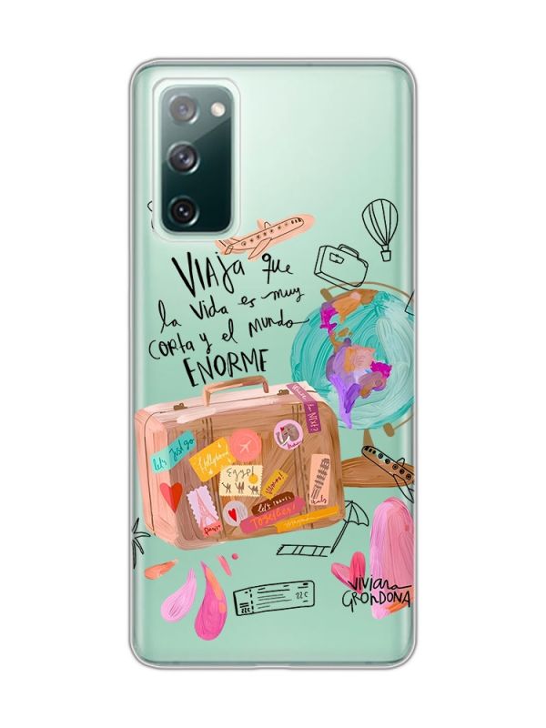 Прозорий чохол на Samsung Galaxy S20 FE :: Настрій подорожувати (принт 329)