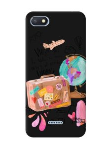 Матовий чорний чохол на Xiaomi Redmi 6A :: Настрій подорожувати (принт 329)