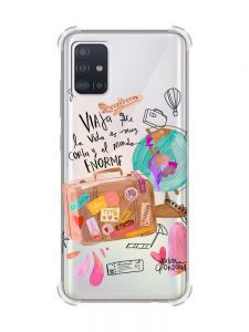 Чохол з потовщеними кутами на Samsung Galaxy A71 / A715 :: Настрій подорожувати (принт 329)