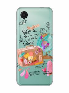 Прозорий чохол на Samsung Galaxy A03 Core / A032 :: Настрій подорожувати (принт 329)